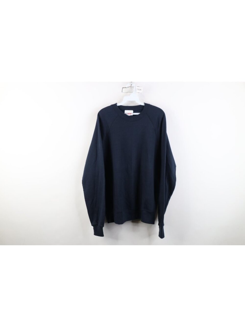 Vintage 80s 90s Streetwear Mens XL Sun Faded Blank Crewneck Sweatshirt Blue USA